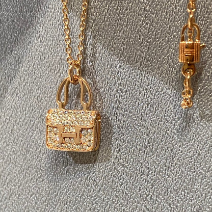 [Together Jewelry]CONSTANCE PEDANT DIAMOND NECKLACE