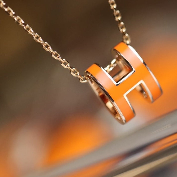 [Together Jewelry]POP H PEDANT PINK GOLD