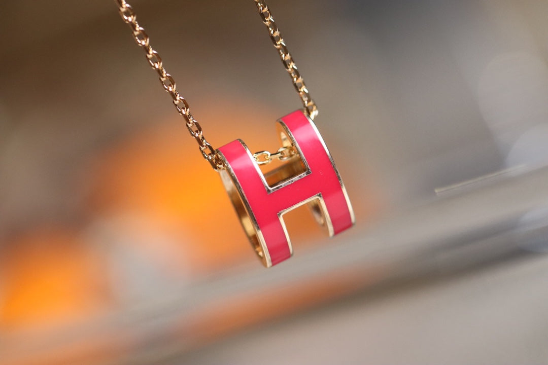 [Together Jewelry]POP H PEDANT PINK GOLD