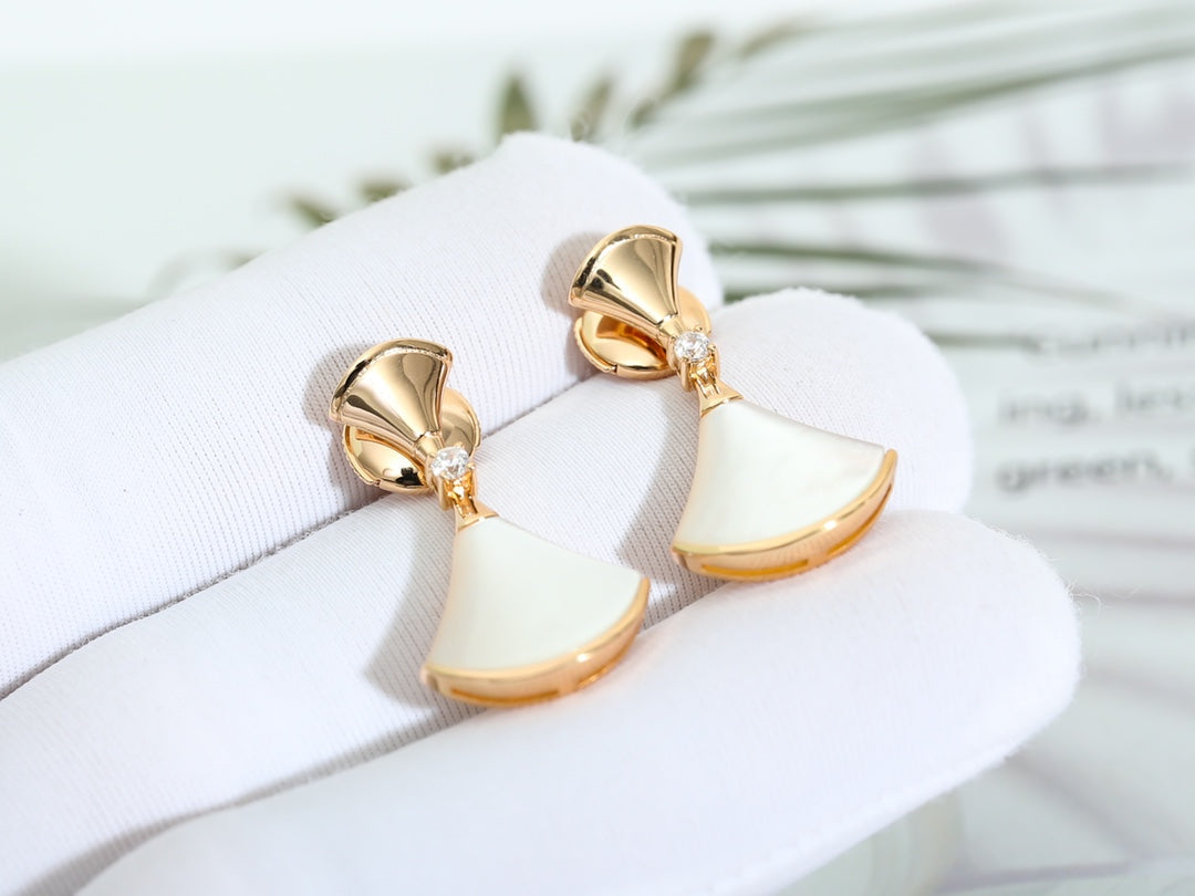 [Together Jewelry]DREAM MOP PINK GOLD EARRINGS