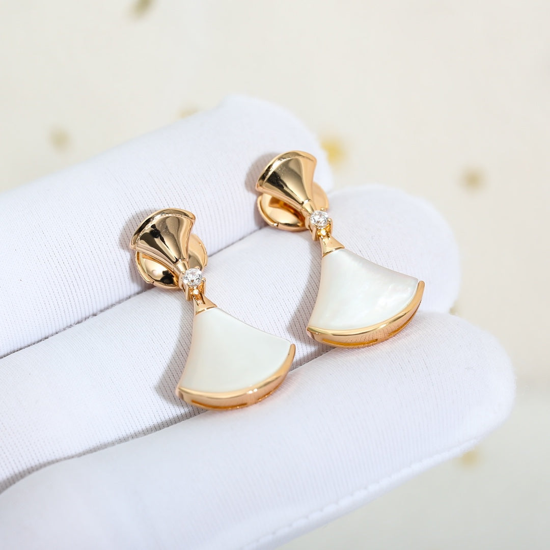 [Together Jewelry]DREAM MOP PINK GOLD EARRINGS