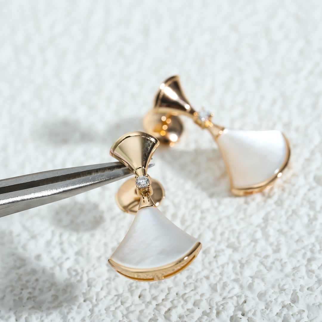 [Together Jewelry]DREAM MOP PINK GOLD EARRINGS