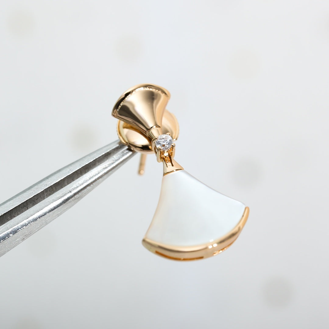 [Together Jewelry]DREAM MOP PINK GOLD EARRINGS