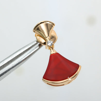 [Together Jewelry]DREAM Carnelian PINK GOLD EARRINGS