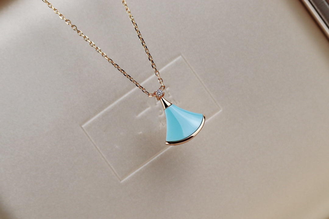 [Together Jewelry]DREAM NECKLACE TURQUOISE PINK GOLD
