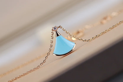 [Together Jewelry]DREAM NECKLACE TURQUOISE PINK GOLD