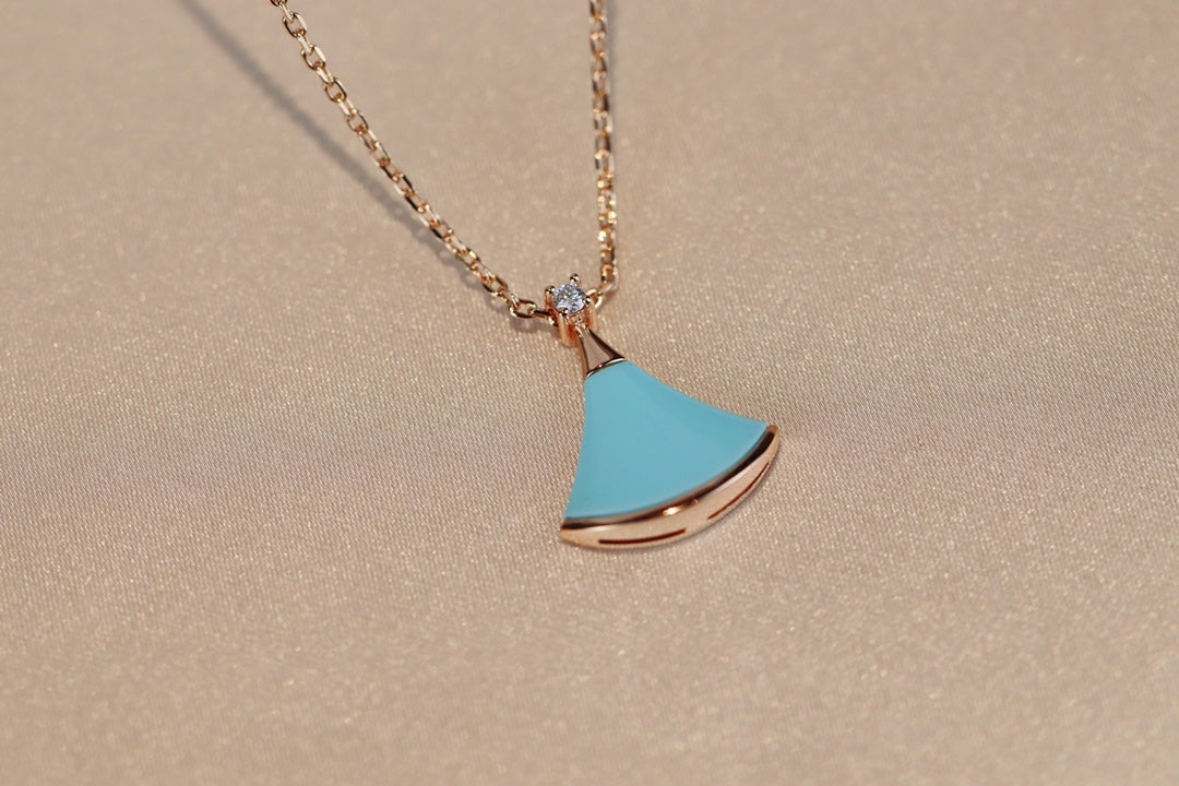 [Together Jewelry]DREAM NECKLACE TURQUOISE PINK GOLD