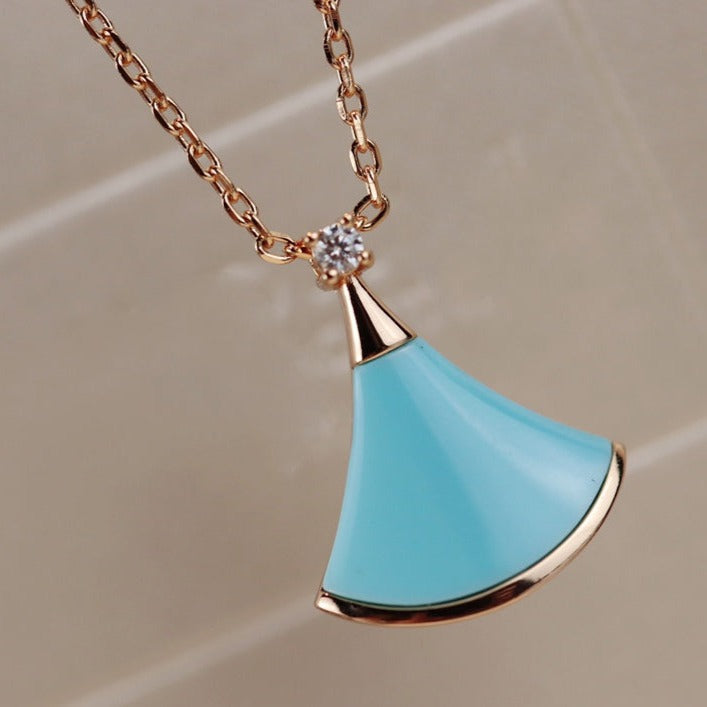 [Together Jewelry]DREAM NECKLACE TURQUOISE PINK GOLD