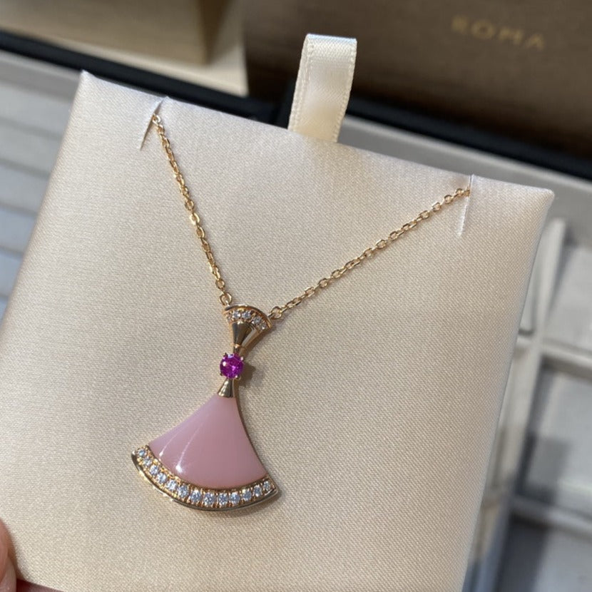 [Together Jewelry]DREAM NECKLACE PINK OPAL