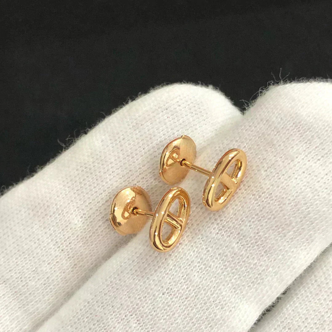 [Together Jewelry]CHAINE SMALL EARRINGS GOLD AND SILVER