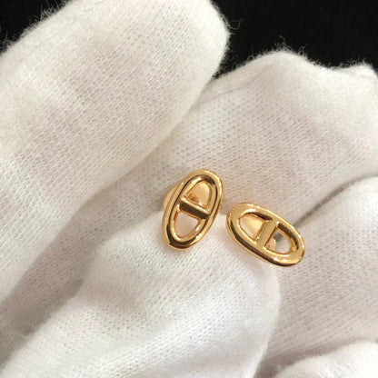 [Together Jewelry]CHAINE SMALL EARRINGS GOLD AND SILVER