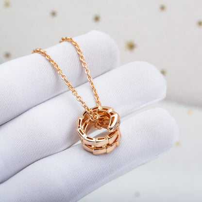 [Together Jewelry]SERPENTI PINK GOLD NECKLACE DIAMOND