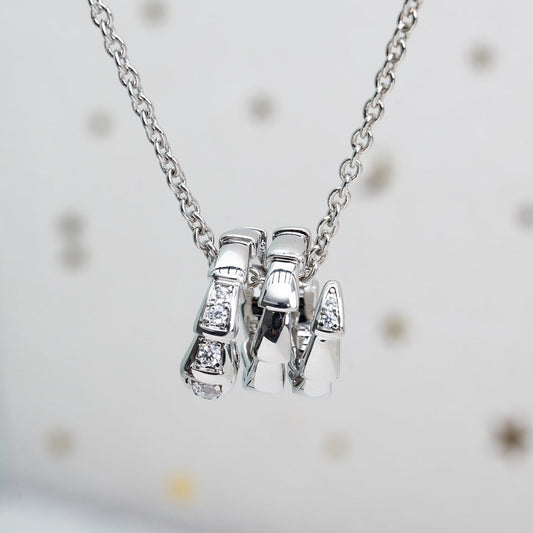 [Together Jewelry]SERPENTI SILVER NECKLACE DIAMOND