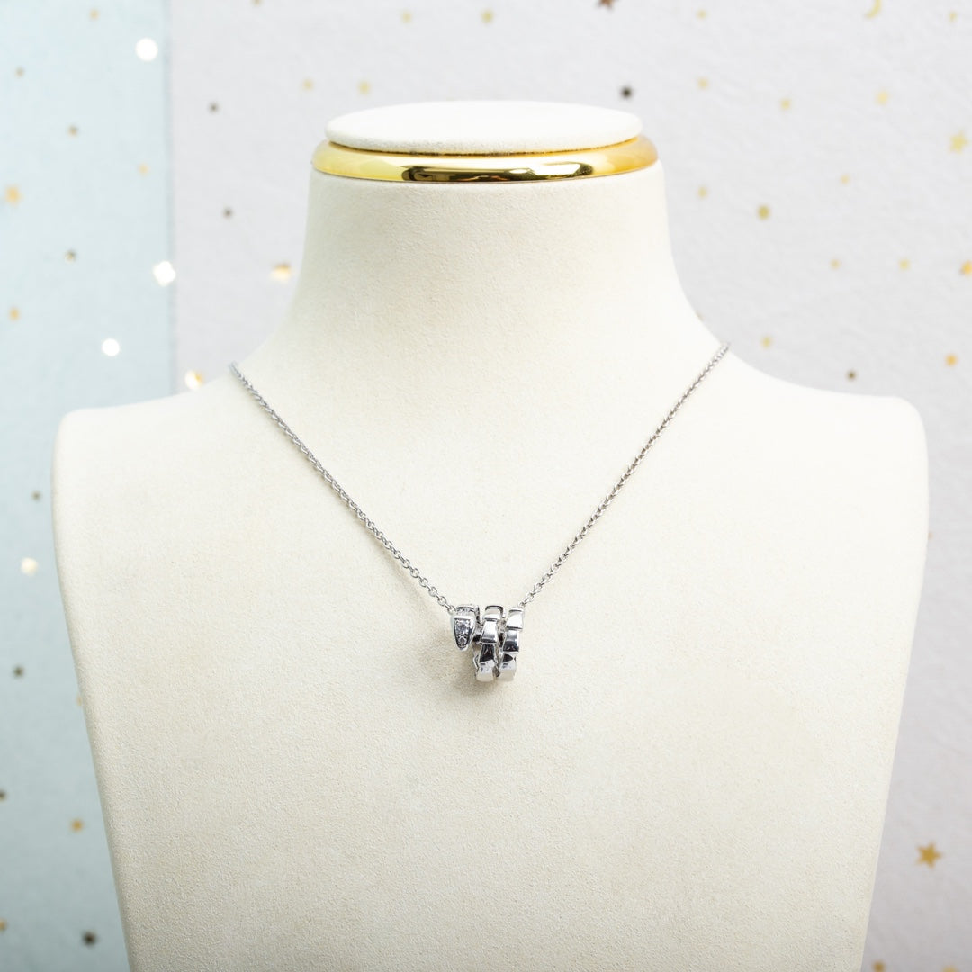 [Together Jewelry]SERPENTI SILVER NECKLACE DIAMOND