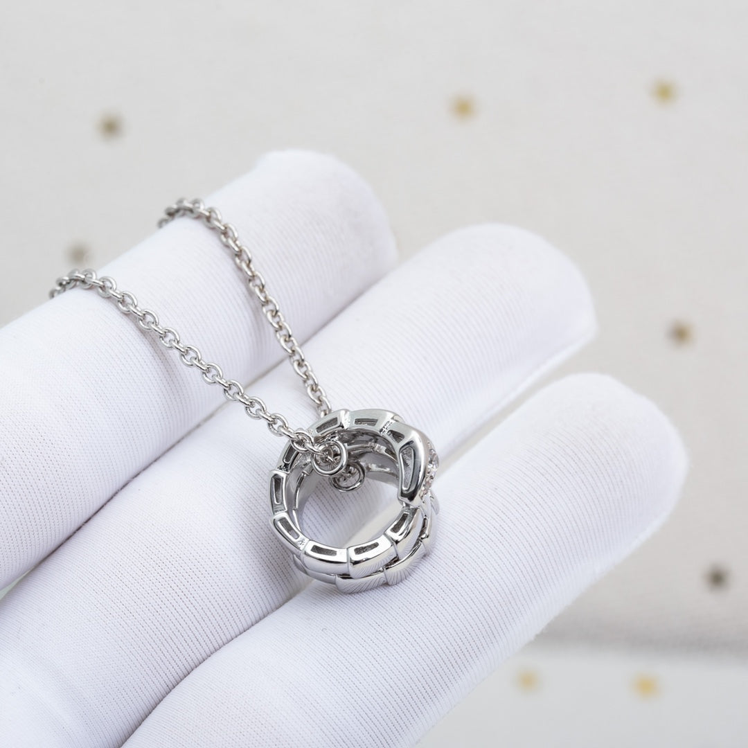 [Together Jewelry]SERPENTI SILVER NECKLACE DIAMOND