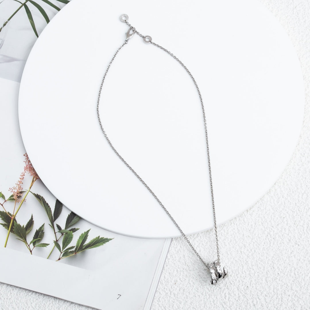 [Together Jewelry]SERPENTI SILVER NECKLACE DIAMOND