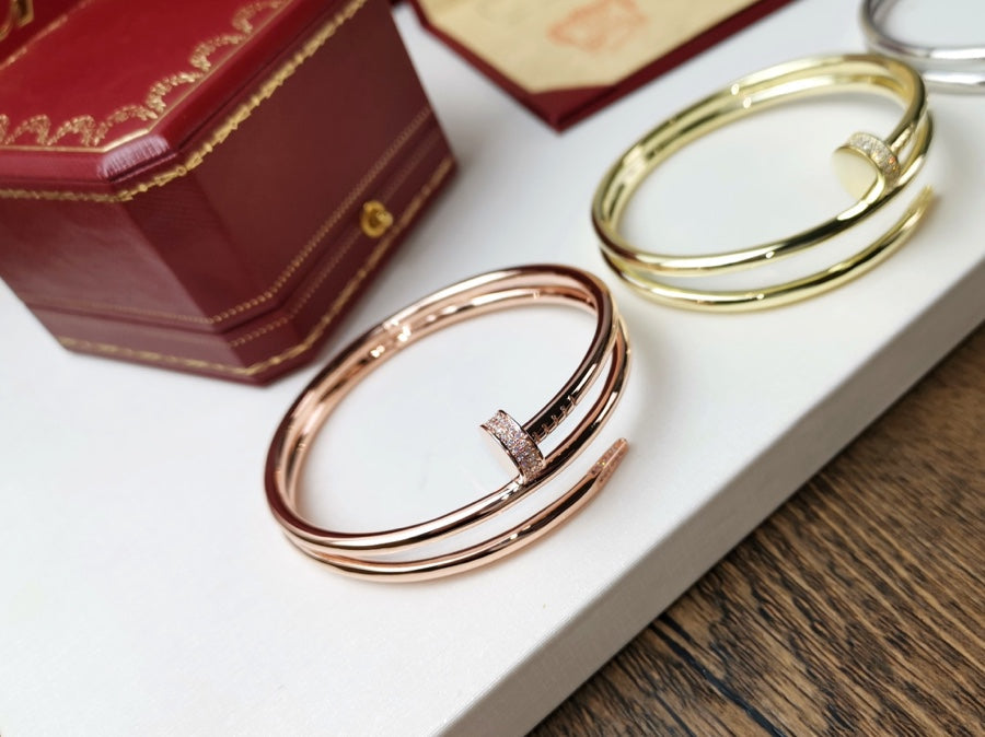 [Together Jewelry]JUSTE BRACELET 3.5MM DOUBLE ROW DIAMOND
