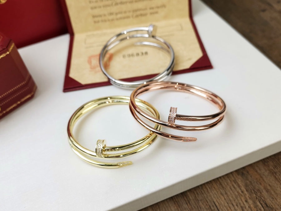 [Together Jewelry]JUSTE BRACELET 3.5MM DOUBLE ROW DIAMOND
