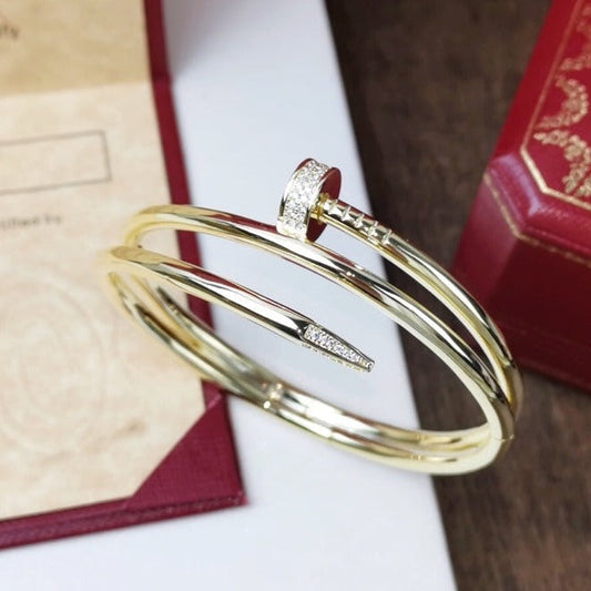 [Together Jewelry]JUSTE BRACELET 3.5MM DOUBLE ROW DIAMOND