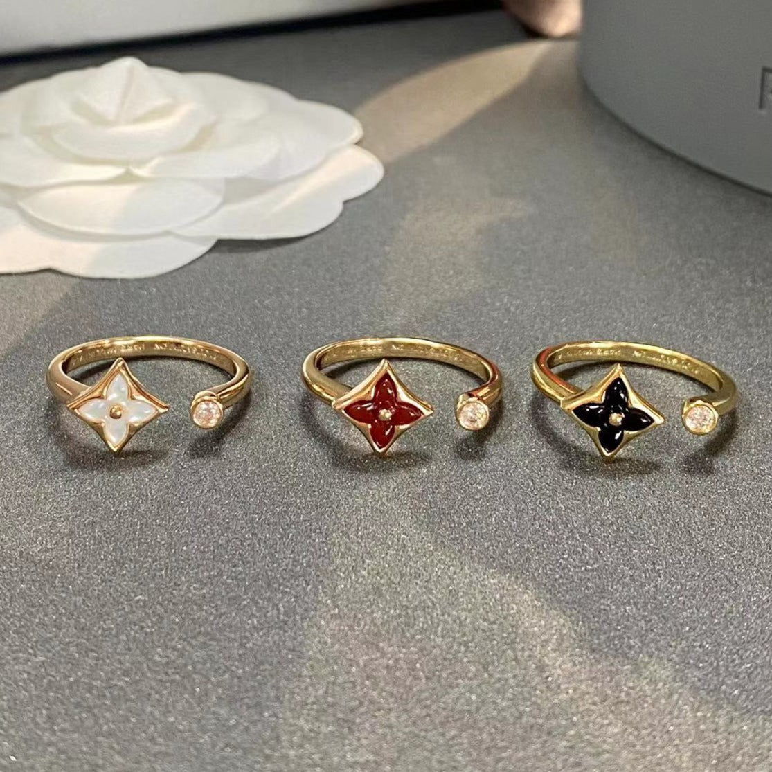 [Together Jewelry]STAR 1 DIAMOND OPEN RING