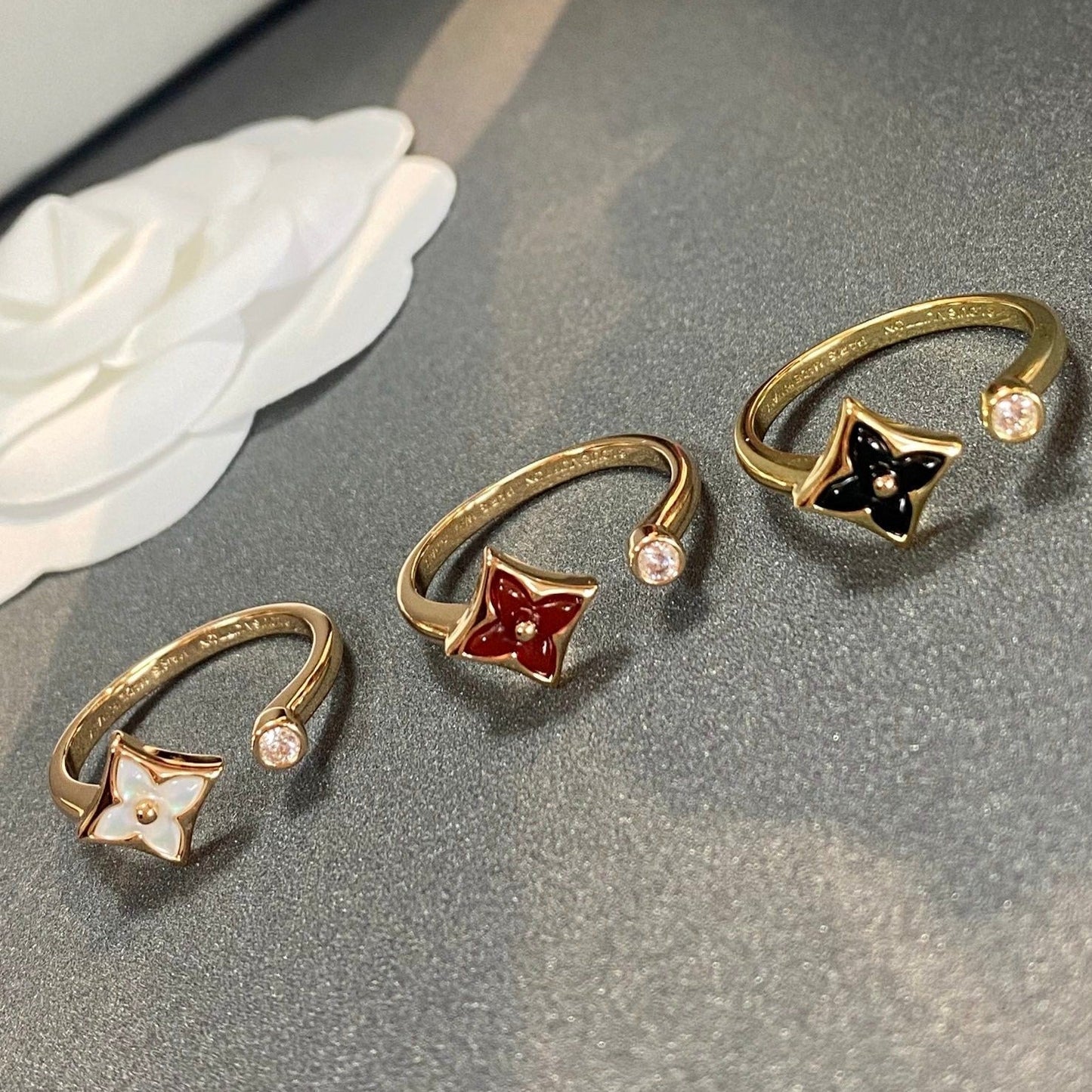[Together Jewelry]STAR 1 DIAMOND OPEN RING