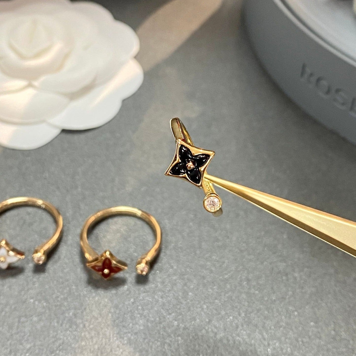 [Together Jewelry]STAR 1 DIAMOND OPEN RING