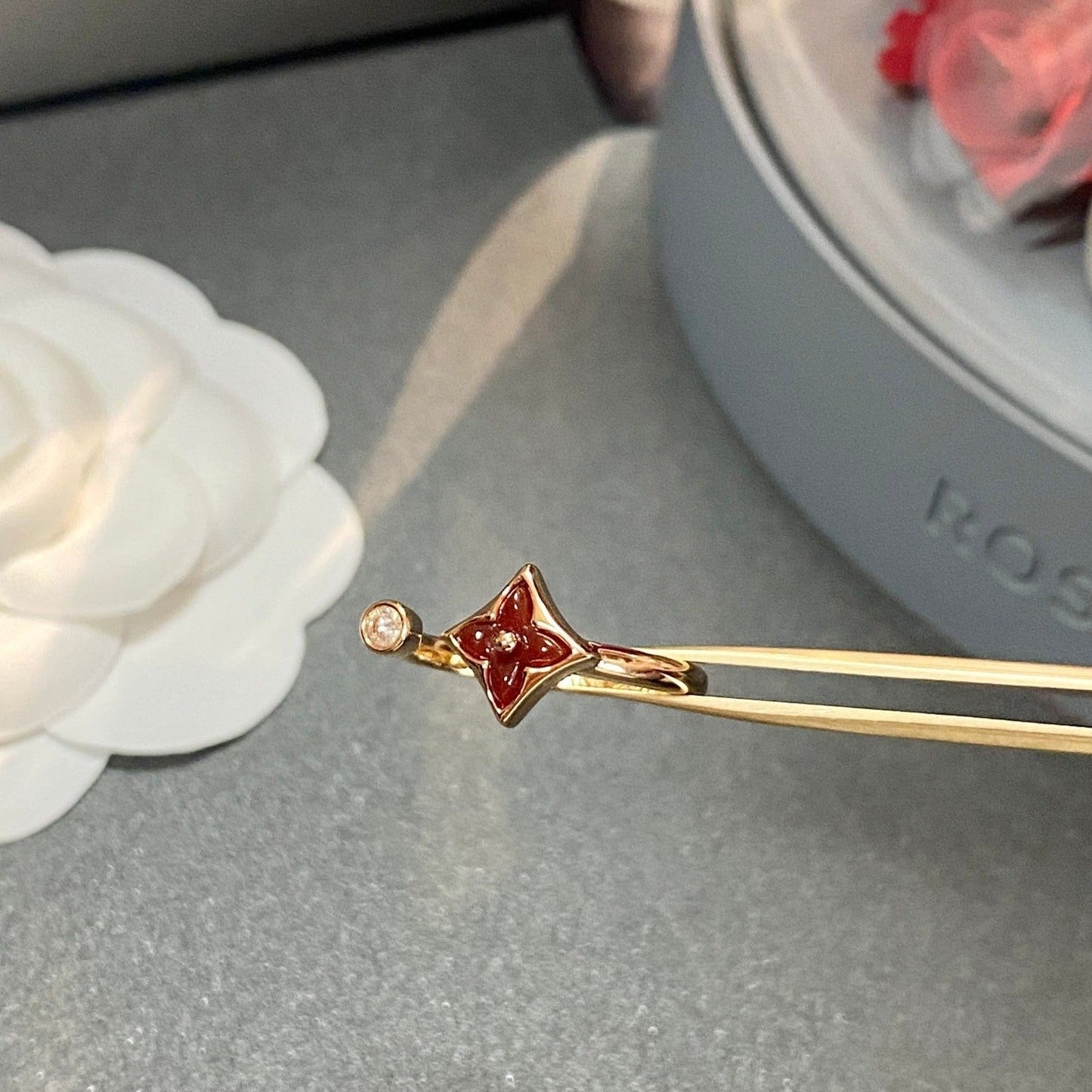 [Together Jewelry]STAR 1 DIAMOND OPEN RING