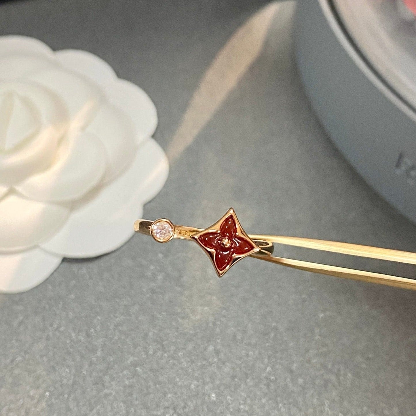 [Together Jewelry]STAR 1 DIAMOND OPEN RING