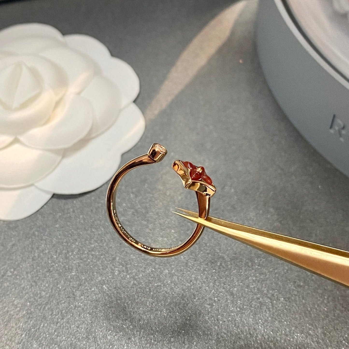 [Together Jewelry]STAR 1 DIAMOND OPEN RING
