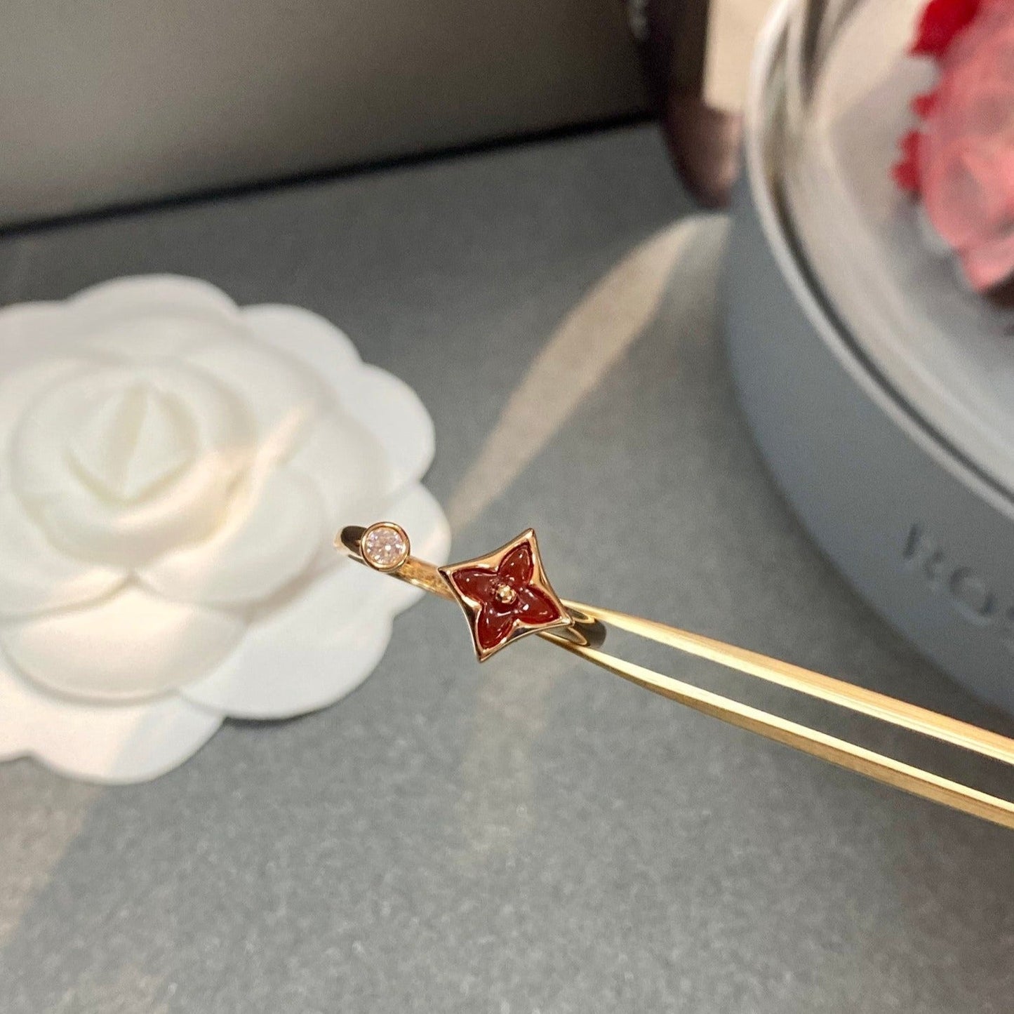 [Together Jewelry]STAR 1 DIAMOND OPEN RING