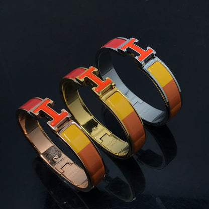 [Together Jewelry]H BRACELET ORANGE RAINBOW CERAMIC