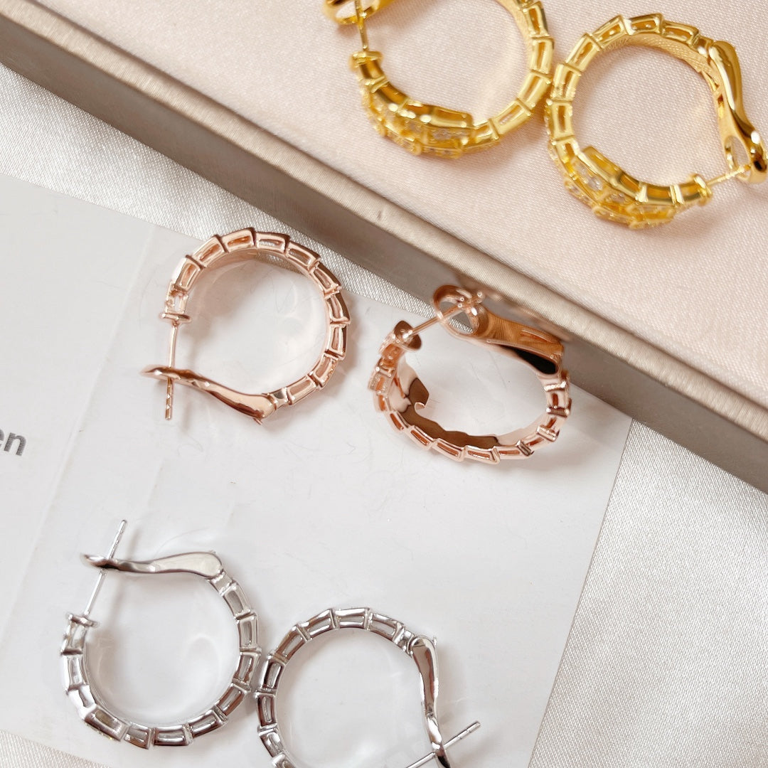 [Together Jewelry]SERPENTI EARRINGS DIAMOND