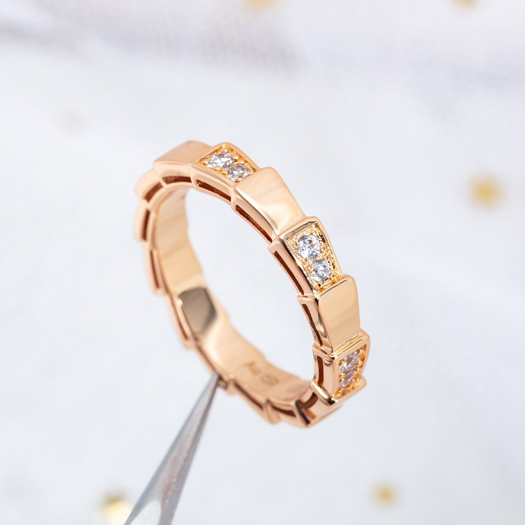 [Together Jewelry]SERPENTI RING PINK GOLD  3MM