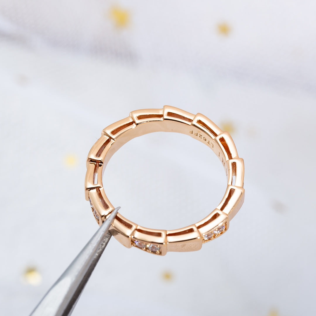 [Together Jewelry]SERPENTI RING PINK GOLD  3MM