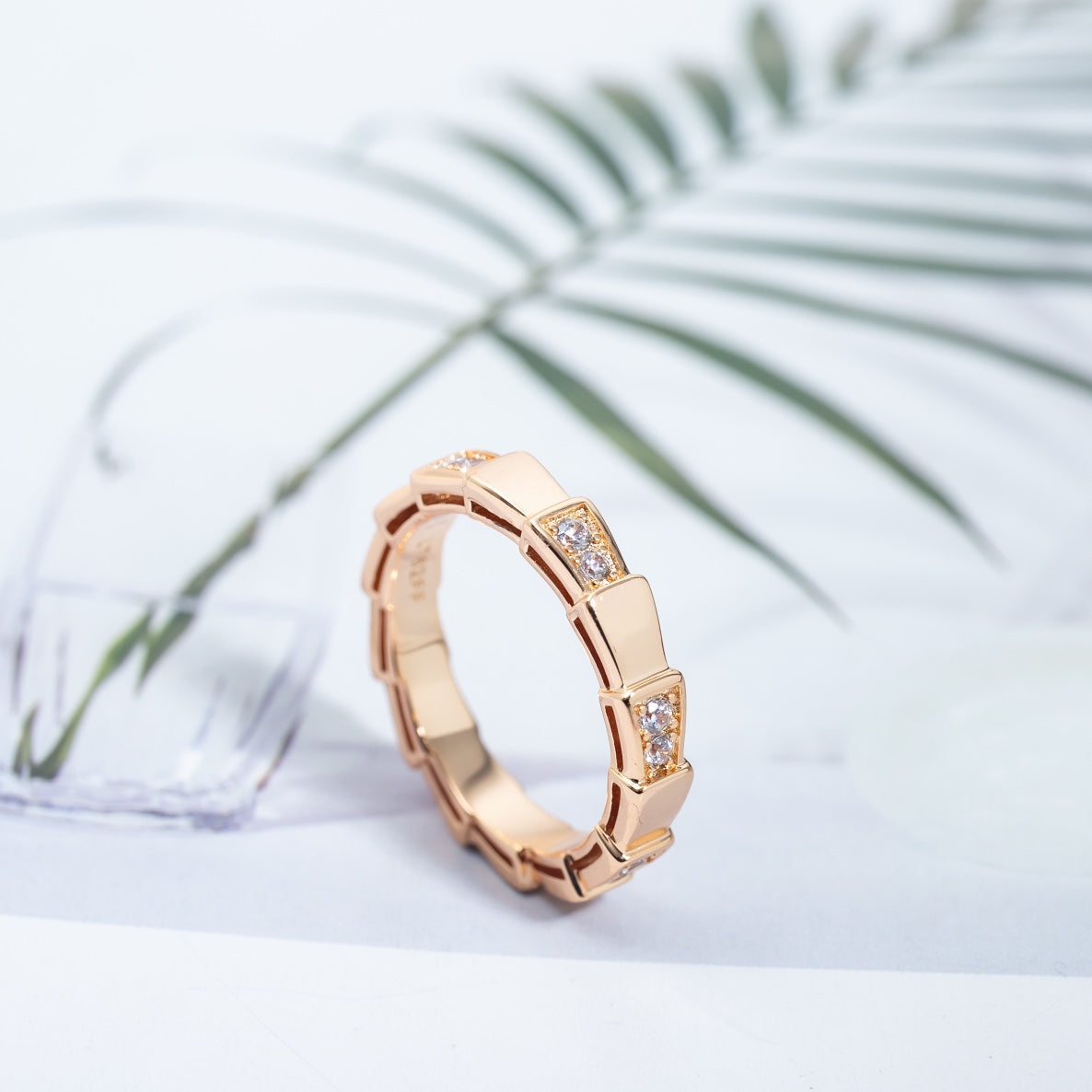[Together Jewelry]SERPENTI RING PINK GOLD  3MM