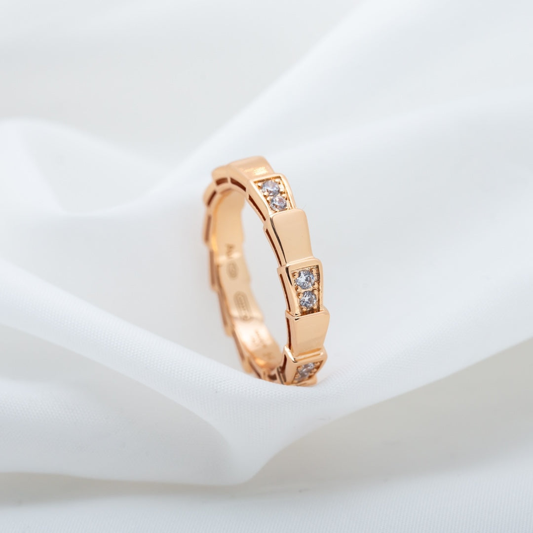 [Together Jewelry]SERPENTI RING PINK GOLD  3MM