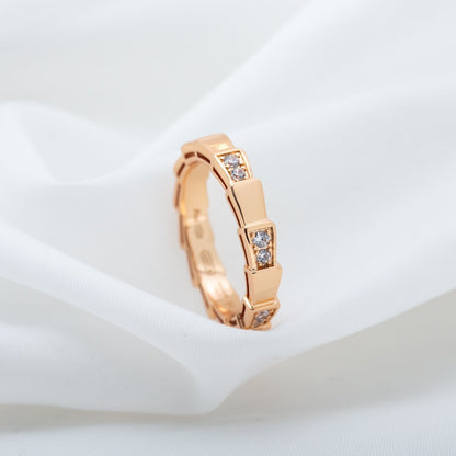 [Together Jewelry]SERPENTI RING PINK GOLD  3MM
