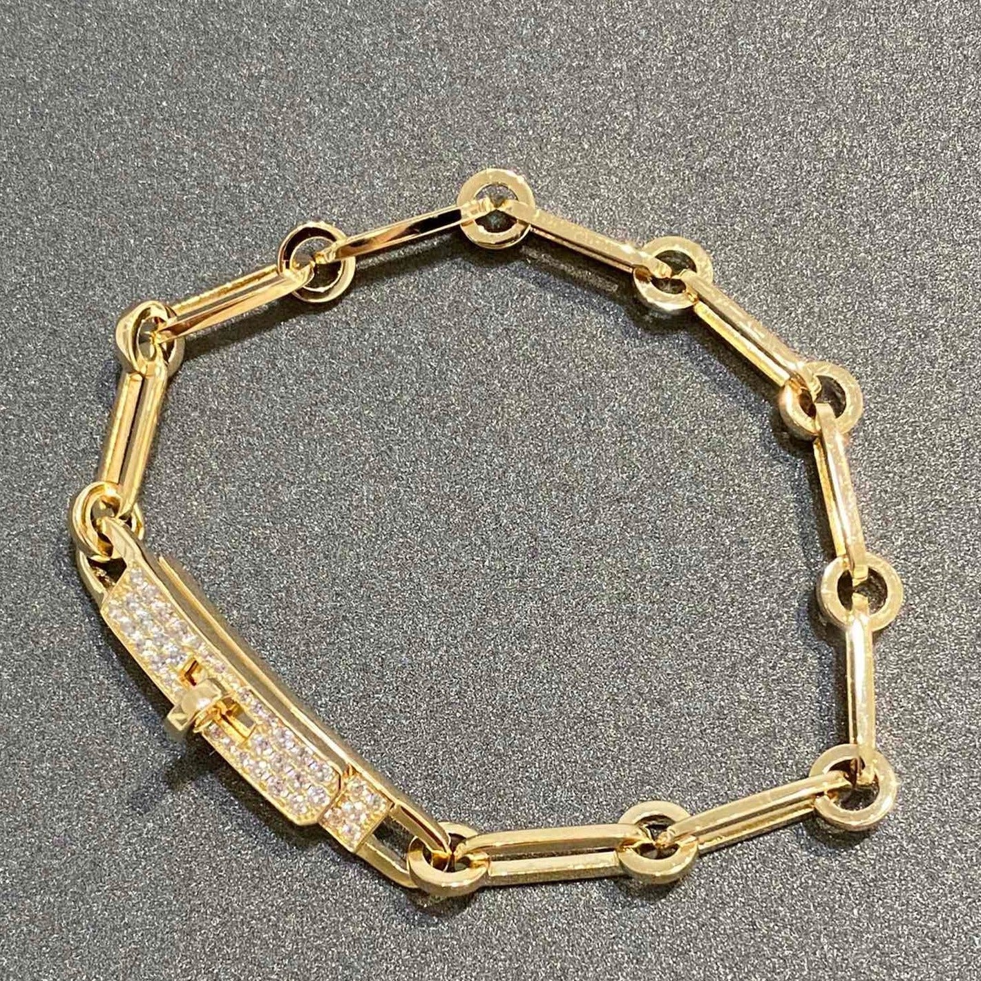 [Together Jewelry]CHAINE BRACELET SMALL MODEL DIAMOND