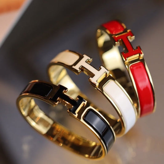 [Together Jewelry]H BRACELET 12MM GOLD