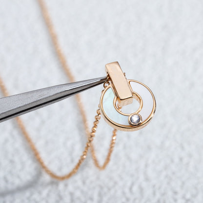 [Together Jewelry]GARI NECKLACE PINK GOLD MOP