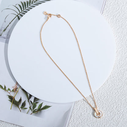 [Together Jewelry]GARI NECKLACE PINK GOLD MOP