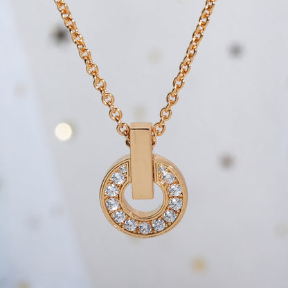 [Together Jewelry]GARI NECKLACE PINK GOLD DIAMOND