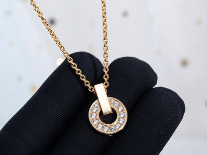 [Together Jewelry]GARI NECKLACE PINK GOLD DIAMOND
