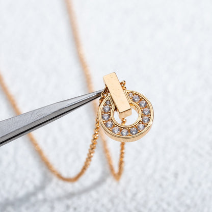 [Together Jewelry]GARI NECKLACE PINK GOLD DIAMOND
