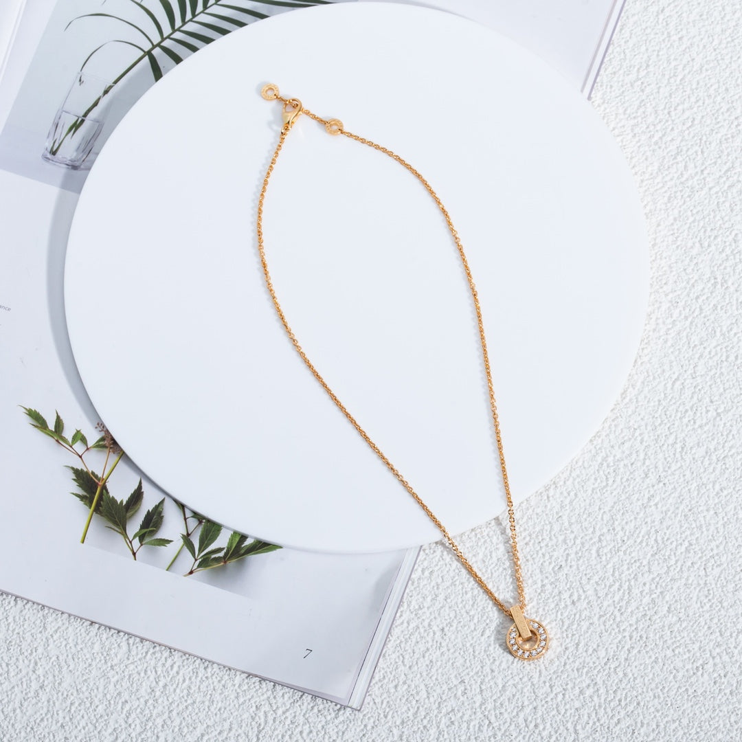 [Together Jewelry]GARI NECKLACE PINK GOLD DIAMOND