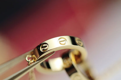 [Together Jewelry]LOVE NECKLACE DOUBLE RING GOLD