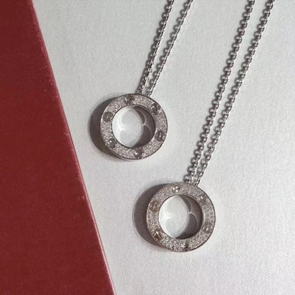 [Together Jewelry]LOVE NECKLACE ADJUSTABLE SILVER
