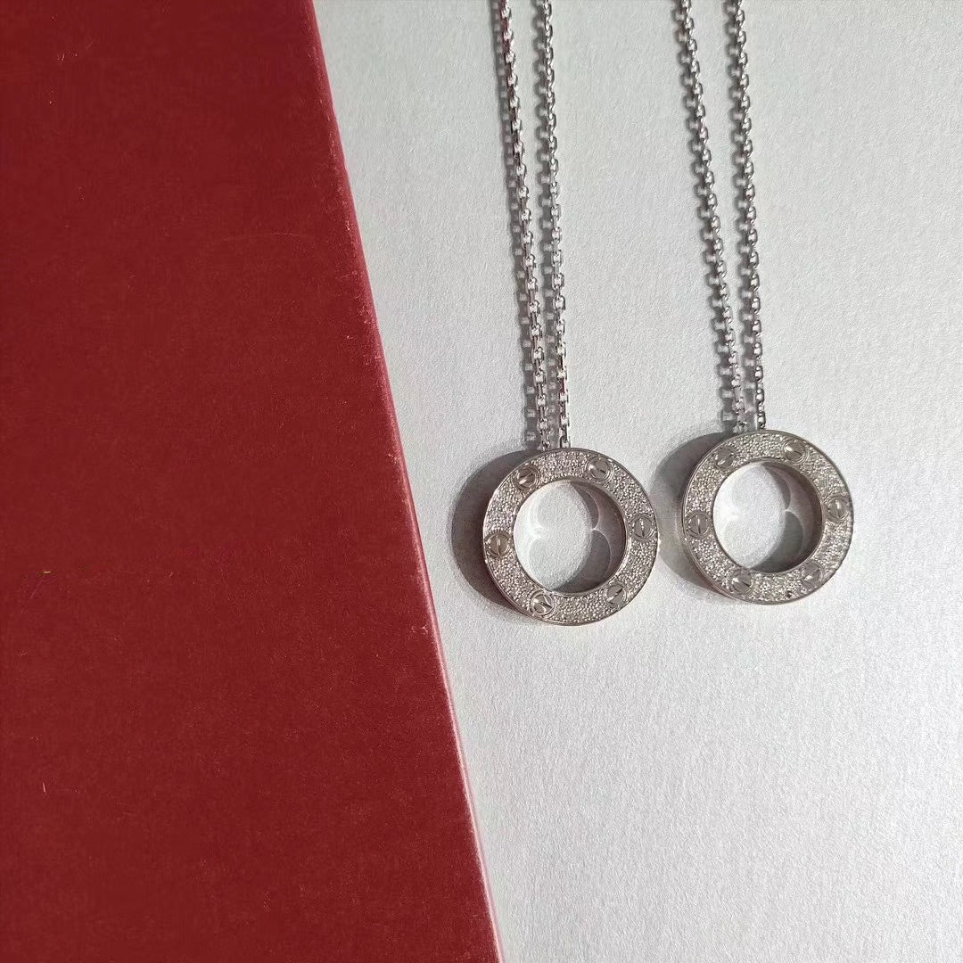 [Together Jewelry]LOVE NECKLACE ADJUSTABLE SILVER