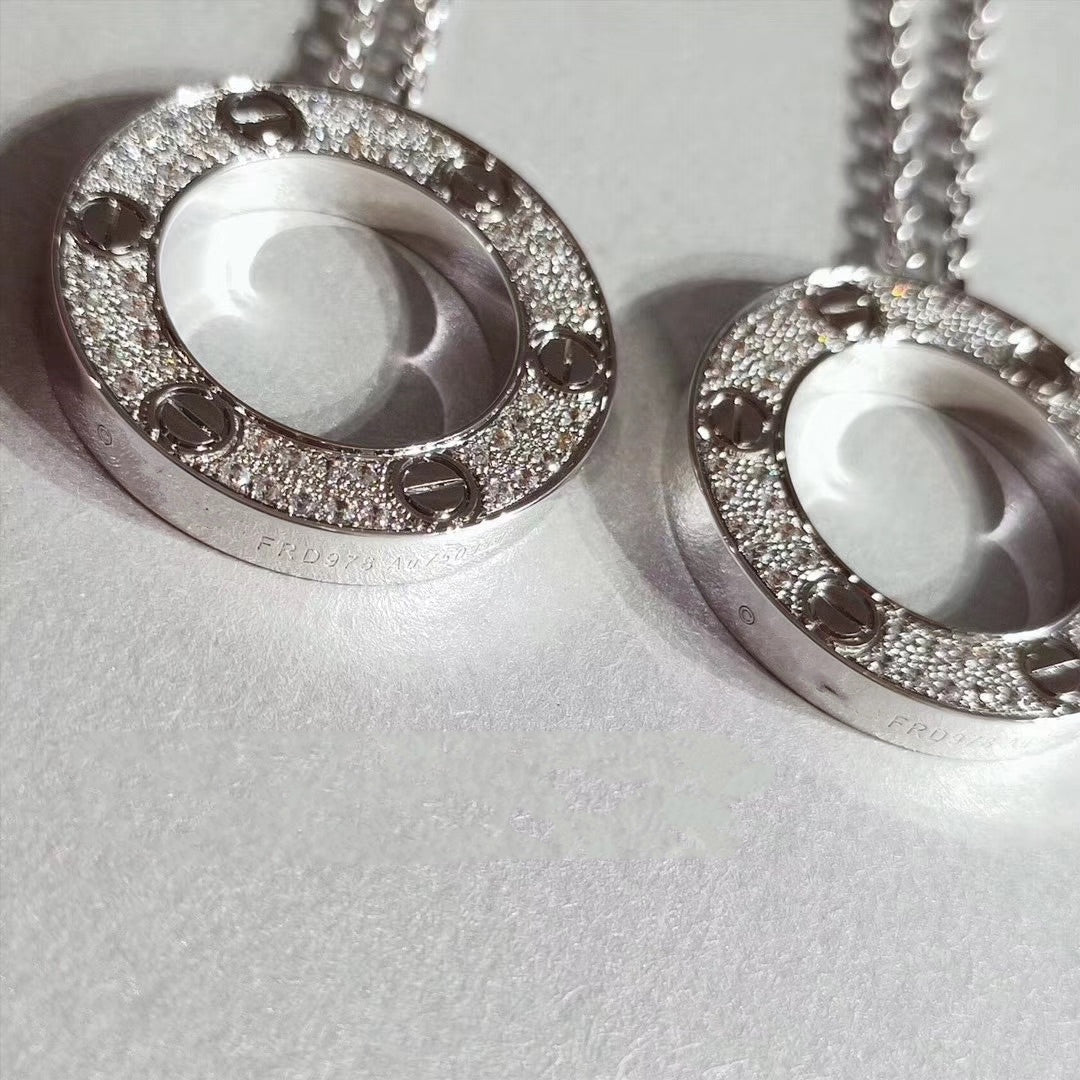 [Together Jewelry]LOVE NECKLACE ADJUSTABLE SILVER