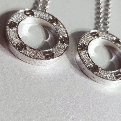 [Together Jewelry]LOVE NECKLACE ADJUSTABLE SILVER